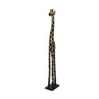 36 Inch Hand Carved Wooden Giraffe Sculpture Safari Home Decor Figurine Statue