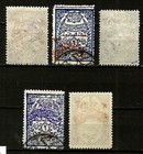 Saudi Arabia Hejaz 1925 Overprinted On Fiscal Stamps 1pi Mint  2pi Mint And Used