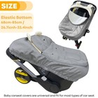 Car Seat Cover For Babies infant Carseat Canopy Baby Grey 