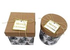 Punch Studio Set Of 2 Decorative Keepsake Boxes Snowy Christmas Trees 24105