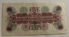 Usa   Mpc 5 Cents Series 661 Plate  11 Circulated Banknote Serial   B11511574b