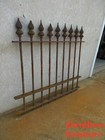 Antique Victorian Gate Garden Fence Architectural Salvage Door Flame Finial  2