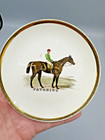 Vintage  Gien France Race Horse Display Plate  Nice Condition 8 5 Inches 