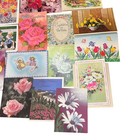 Vintage Greeting Card Lot 20 Mixed Occasions Floral Art Ephemera Unused Crafts