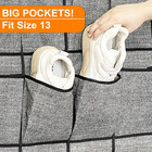 Shoe Organizer Over The Door Hanging Shoe Rack Storage Holder  24 Large Pockets