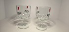 1970s  Set Of 2  Michelob Beer Goblets  Glass-footed  Thumbprint   6  Tall  Bar