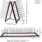 Creative Mark Folding Wood Large Print   Art Rack     Mahogany Finish - Adjustable