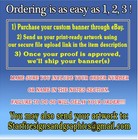 Any Size  Custom Full Color Advertising Vinyl Banner Sign Business 13oz  Design