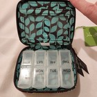 Vera Bradley Flower Shower Travel Pill Case Box Small Floral Zip Nwt