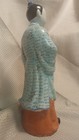 Vintage Chinese Export Porcelain Figurine Statue  10  H  - Hand Painted Blue   W