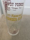 Vtg Pioneer Club Vegas Vic Howdy Podner Cocktail Drinking Glass Las Vegas Nevada