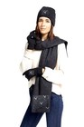 Women s Winter 3 Piece Wool Blended Gift Sets Beanie Hat Gloves   Scarf Set-new-