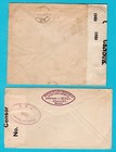 Mexico 2 Censored Covers 1918 Puebla To England  Mexico Df To Usa