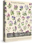 Vintage Purple Flower Puzzle For Adults  Botanical Plant    
