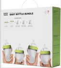 Comotomo Baby Bottle Bundle  Green   7 Piece Set 