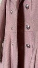 Guess Pink Double Breasted Wool Blend Winter Pea Coat For Holidays- Extra Small