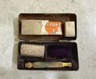 Antique - Early 1900 s - Gillette Razor Set In Case - Pocket Edition - Rare     