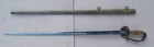 American Regulation Eagle Head Infantry Officer   s Sword   Scabbard  Ca  1820s