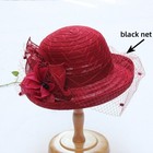Bridal Fascinator Lace Tea Party Hat Women s Kentucky Derby Church Sun-hat Dress