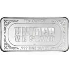 10 Oz  Highland Mint Silver Bar - Flag Design -  999 Fine