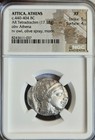 Athens Attica Owl Tetradrachm Ngc Xf Ancient Silver Coin