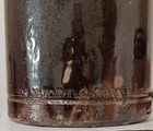 8  Dark Brown Master Sanford s Inks Chicago Illinois Stoneware Bottle