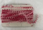 Yardage Baby Pink Handmade Dainty Tatted Cotton Lace Trim Edging 7 Yards A17