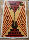 Joe Bonamassa  - All Play  No Work 2021 Hatch Print     Certified Authentic