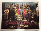 Beatles Sgt  Peppers Album Cover Uncropped   Un-retouched Lithograph