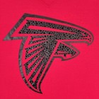 Atlanta Falcons Sequins Shirt Women s Pink Victorias Love Pink Spell Out Nfl