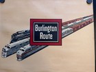 1951 Burlington Route Railroad Paper Wall Calendar 18  X 26  Train Railroadiana 