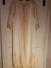 Fine Antique Arabic Moroccan Caftan Kaftan Handmade Carved Kaftan Robe Very Rare