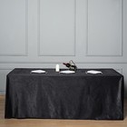 Black 90 x156  Premium Velvet Rectangular Tablecloth Wedding Party Event Linens