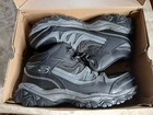 Skechers Steel Toe Work Boots Black Gray Ankle Lace Up Men s Size 9