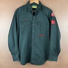 Vtg Bsa Boy Scouts Explorer Shirt W  Tie And Belt Peru Ill Large Usa