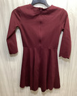 Lulus Women   s  size M  Long Sleeve Dress Maroon Rayon Nylon Stretch