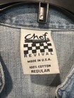 Chef Jacket coat Chef Revival Denim Chef Coat   Check Pants Size- Reg large Euc