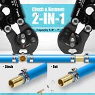 Shall 2-in-1 Pex Crimping Clamp Cinch   Remove Tool With Pipe Hose Cutter