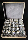 12 Sets Lenox Demitasse 2oz Cups And Saucers Whiting Sterling Silver In Case