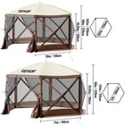 Vevor Pop-up Camping Gazebo Camping Canopy Shelter6 Sided 10 12  X 10 12 