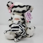 Russ Lil Kisses White Tiger Mom Baby Plush Magnetic New Tags Stuffed Animal 7 