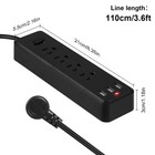 Multi Outlet Wall Mountable Usb Surge Protector Power Strip With Usb Ports Plugs