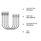 Mini 12inch 1ft Short I Phone Charger Cables Fast Charging Cords 12in 4pack