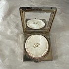 Vintage Estee Lauder The Golden Wave Powder Compact 2 1 4    Square