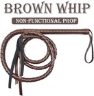 Brown Whip For Halloween Costume - 6 5 Feet Pu Leather Soft Prop  Cat Woman