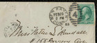 New Haven   New York Duplex Cancel Cover 3 Cent Washinton 1871-79 Us C128