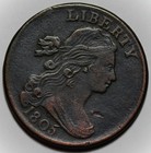 1805 Draped Bust Large Cent  s-267  - Us 1c Copper Coin