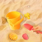 Sunny Days Silicone Bucket W  Accessories  6 Pcs  18 m  Yellow  Nwt