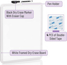 - Dry Erase Board  14    X 11     White Frame   Includes Black Dry Erase Marker  Sma
