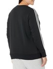 Adidas Women s Essentials 3-stripes Fleece Sweatshirt Plus Size 4x